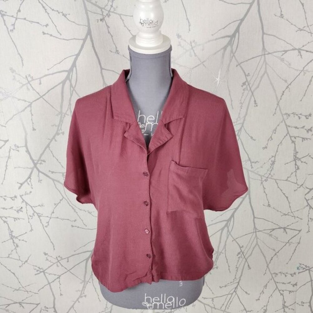 Wilfred Free Mauve Pink Button Front Shawna Camp … - image 1
